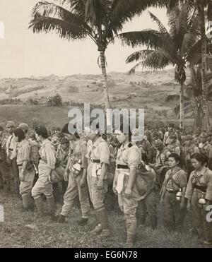 Japanese Nurses And Soldiers Surrendering To Americans On Cebu Island 