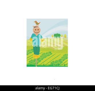 illustration of a farm in a beautiful nature Stock Vector Image & Art ...