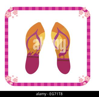 vector pair of flip flops Stock Vector