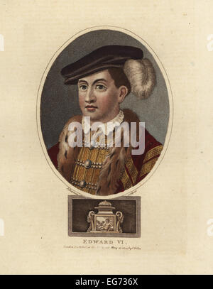 Portrait of King Edward VI of England, 1537-1553. Stock Photo