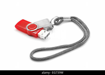 usb flash drive stick on white Stock Photo