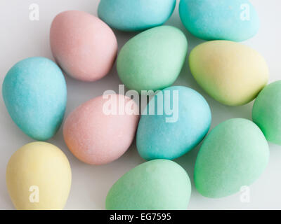 Cadbury Mini Eggs, a milk chocolate candy manufactured by Cadbury UK and Cadbury Adams (in Canada). Canadian version shown. Stock Photo