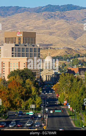 Cityscape of the capital city, Boise, Idaho, USA. Stock Photo