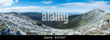 Panoramic view from the Little Haystack, Franconia Notch State Park (NH) Stock Photo