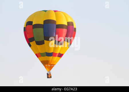 Hot air balloon over Boise, Idaho, USA. Stock Photo