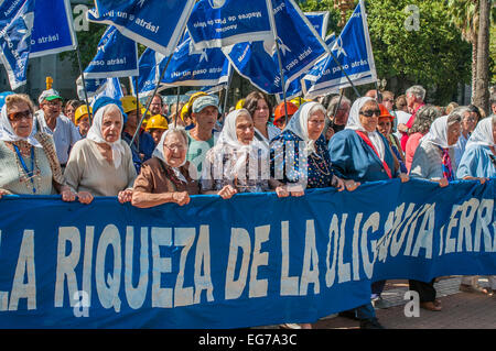 BUENOS AIRES, ARGENTINA - February, 26: Mothers of the Plaza de Mayo on February, 26, 2010 in Buenos Aires, Argentina
