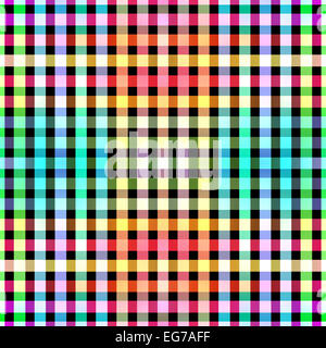 Seamless colour blocks grid pattern background. Stock Photo