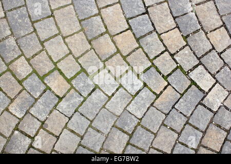 rectangular stone pavement, textural architectural urban detail Stock Photo