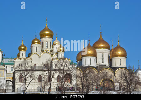 Golden Domes Of Churches At Moscow Kremlin Stock Photo - Alamy