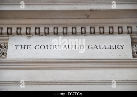 The Courtauld Gallery at Somerset House in Central London Stock Photo