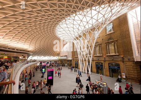 The new passsenger concourse at Kings Cross station London. Stock Photo