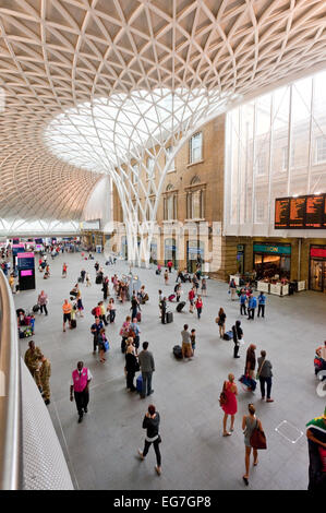 The new passsenger concourse at Kings Cross station London. Stock Photo