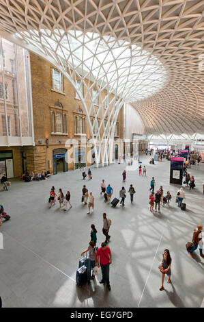 The new passsenger concourse at Kings Cross station London. Stock Photo