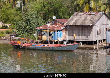 Port of An Toi on the island of Phu Quoc, Vietnam, Asia Stock Photo