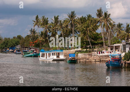 Port of An Toi on the island of Phu Quoc, Vietnam, Asia Stock Photo