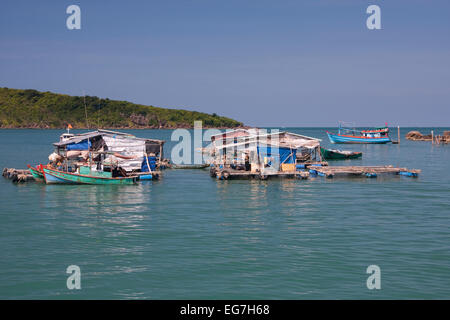 Port of An Toi on the island of Phu Quoc, Vietnam, Asia Stock Photo