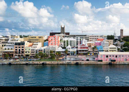 Caribbean, Bermuda, City of Hamilton. Front Street Stock Photo: 6024804 ...