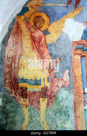 Fresco in interior of Transfiguration Cathedral, Monastery of St. Euthymius, Suzdal, Vladimir region, Russia