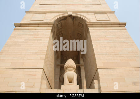 A close up of the side of India Gate in New Delhi, India Stock Photo