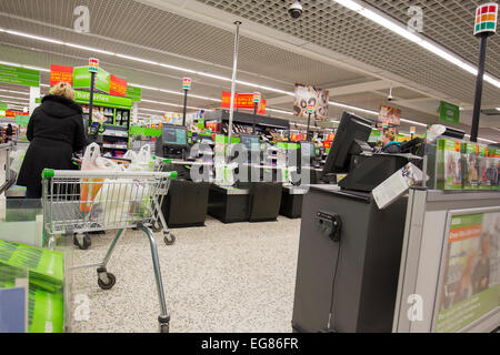 Inside Asda store Kendal Stock Photo