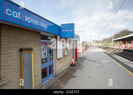 Cafexppresshop  -  Cafe express shop -Oxenholme Station Stock Photo