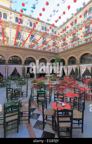 Spain, Andalusia, Seville, Hotel Alfonso XIII, patio, Stock Photo