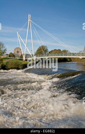 Millers Crossing cycle and pedestrian bridge across the River Exe at ...