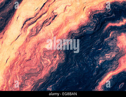 Grunge pattern resembling growth rings in the minerals, trees or lava Stock Photo