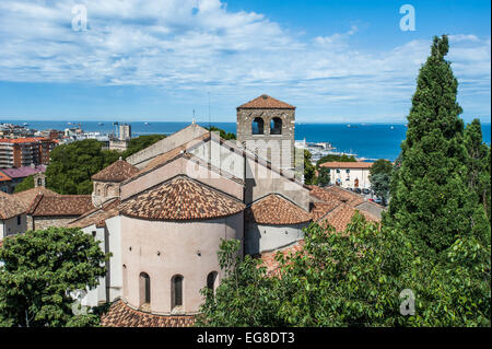 Trieste, Italy - The Cathedral of San Giusto, the main church in the city Stock Photo