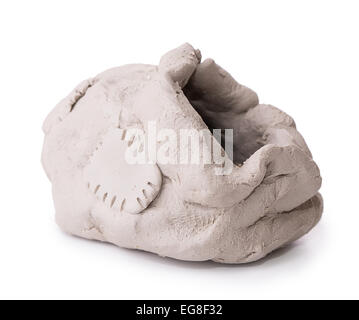 bag toy clay Isolated on white background Stock Photo