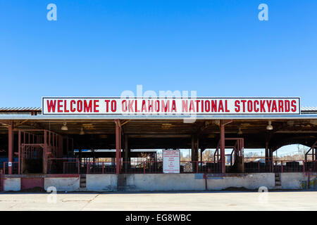 Oklahoma National Stockyards, Stockyards City, Oklahoma City, OK, USA Stock Photo