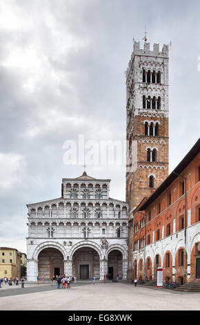 San Martino Cathedral in Lucca, Italy Stock Photo