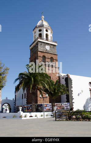 Iglesia Nuestra Señora de Guadalupe Tegusie Lanzarote Canary Islands Stock Photo