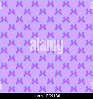 Pink and purple butterflies on lilac, a seamless background pattern Stock Photo
