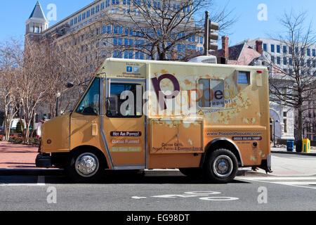 Popcorn food truck - Washington, DC USA Stock Photo