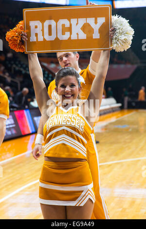 February 19, 2015: Tennessee Lady Volunteers mascot Smokey during the