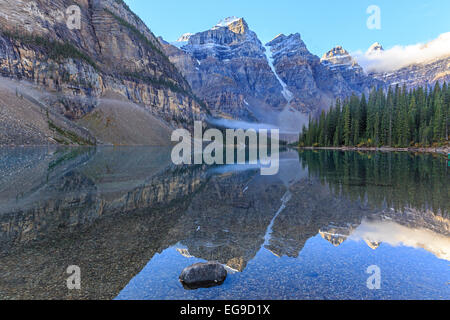 Moraine Lake in Banff National Park Stock Photo