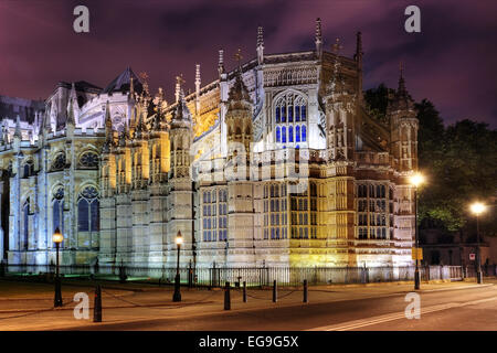 UK, England, London, Exterior Of Henry VII Chapel, Westminster Abbey Stock Photo