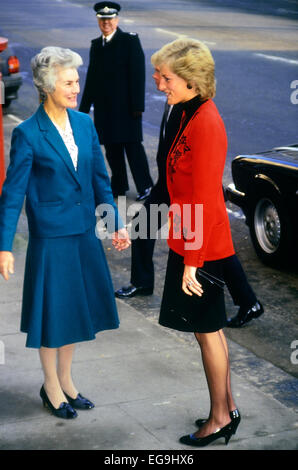 HRH, Diana, Princess of Wales. London, England. UK Circa 1989 Stock Photo