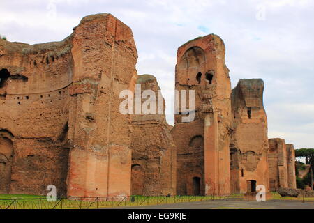 Baths of Caracalla in Rome, Italy Stock Photo