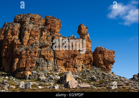 Rock formations in the Algeria area, Cederberg Wilderness, South Africa Stock Photo