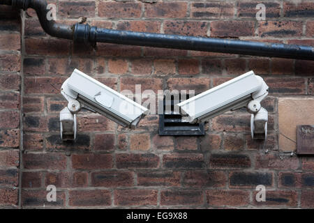 CCTV security cameras in Glasgow, Scotland, UK. Stock Photo