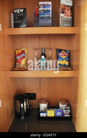 Mini snack bar in hotel at Sydney in New South Wales, Australia Stock Photo