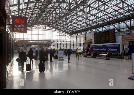 Aberdeen Railway Station Concourse Stock Photo