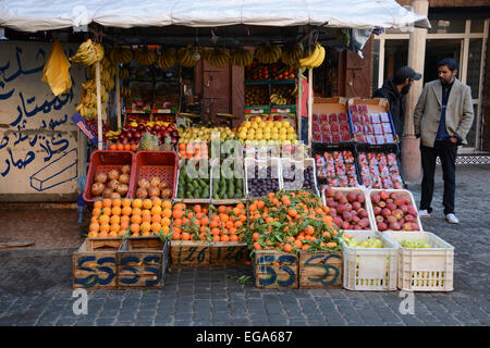 Fruit and vegetable shop, Marrakech, Morocco Stock Photo