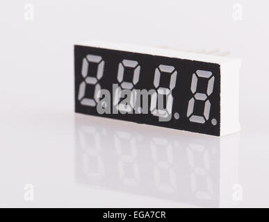 clock digital alarm isolated numbers number black