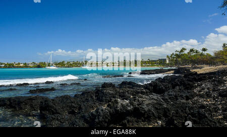 Anaehoomaulu Bay, Waikoloa Resort, Kohala Coast, Island of Hawaii Stock Photo