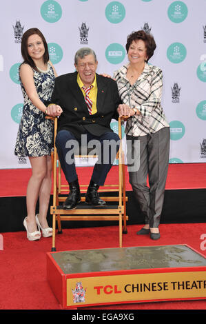 Daughter Danielle Sarah Lewis, Jerry Lewis, wife SanDee Pitnick LA