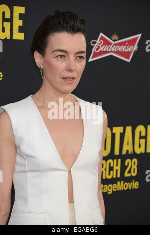 Olivia Williams at the Sabotage Premiere at the Regal Theatre In Los