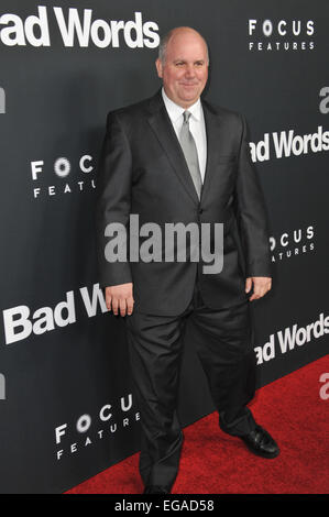 LOS ANGELES, CA - MARCH 5, 2014: James DuMont at the Los Angeles premiere of 'Bad Words' at the Cinerama Dome, Hollywood. Stock Photo